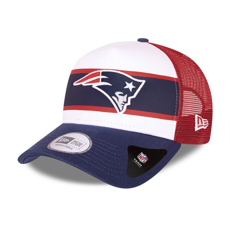 Gorras New Era Truckers Blancos - New England Patriots Retro 41698WRUX